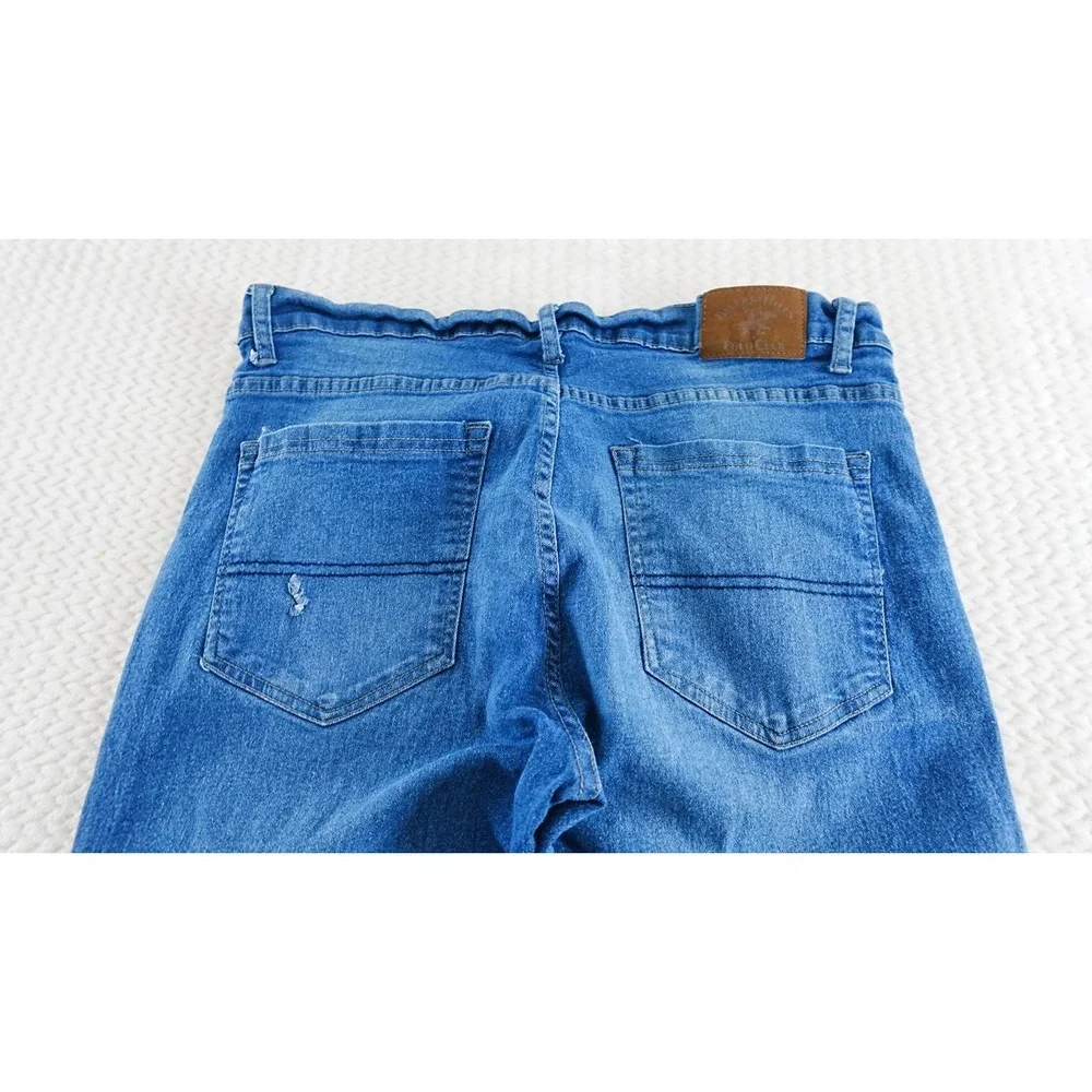 Beverly Hills Polo Club Jeans Mens 36x30 Blue Straight Dark Wash Denim